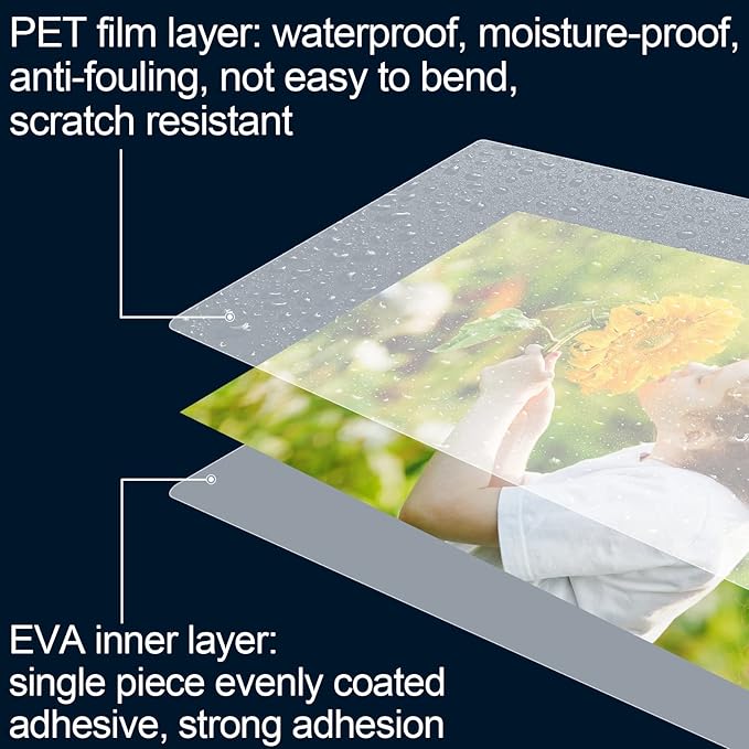 HERKKA 200 Pack Laminating Sheets, Holds 8.5 x 11 Inch Sheets, 3 Mil Clear Thermal Laminating Pouches 9 x 11.5 Inch Lamination Sheet Paper for Laminator, Round Corner Letter Size