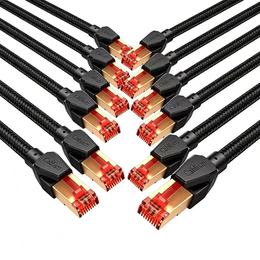3FT-12Pack, Cat 8 Ethernet Cable Short, Heavy Duty High Speed LAN Network Cable by Unknown