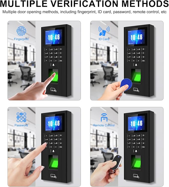 Complete Biometric Fingerprint Security Access Control System Kit, RFID T9 - Image 2