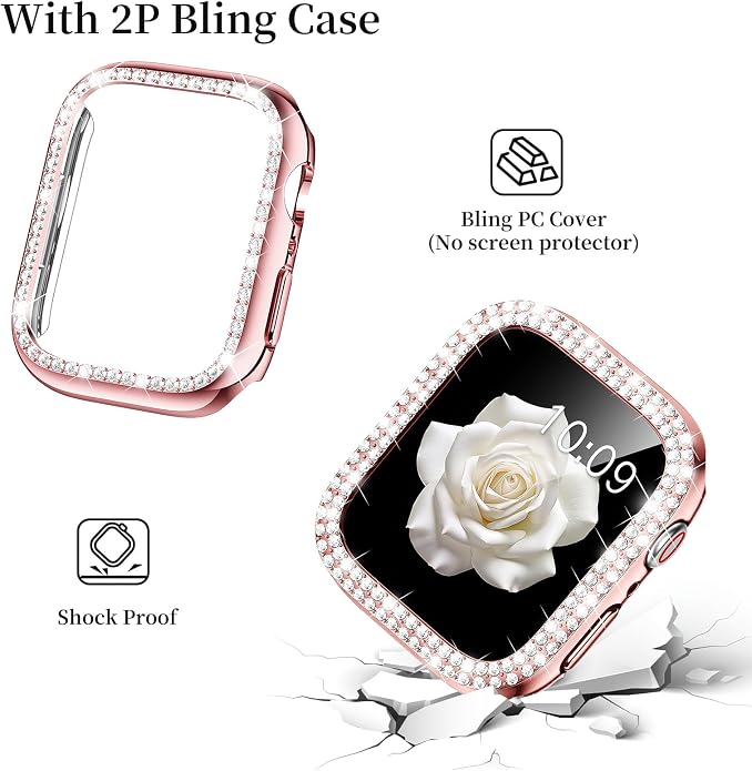 Mosonio Compatible with Apple Watch Band 38mm 40mm 41mm 42mm 44mm 45mm 46mm - Image 4
