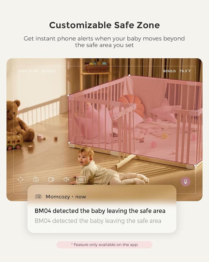 Momcozy BM04 Smart WiFi Baby Monitor - Image 5