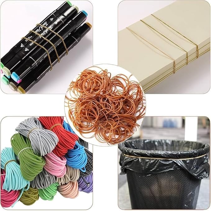 2-1/2" x 1/16'' - Size #16 - Rubber Band Depot - Everyday Bands, Business Rubber Bands - Approximately 475 Rubber Bands Per Bag - 1/4 Pound Bag