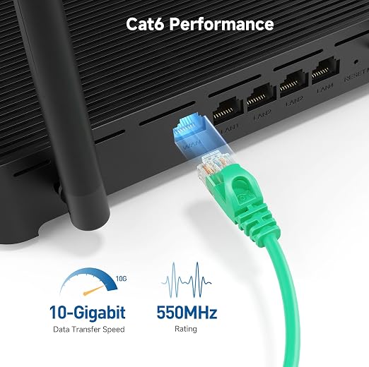 Cable Matters 10Gbps Snagless Cat 6 Ethernet Cable - 50ft - Image 3