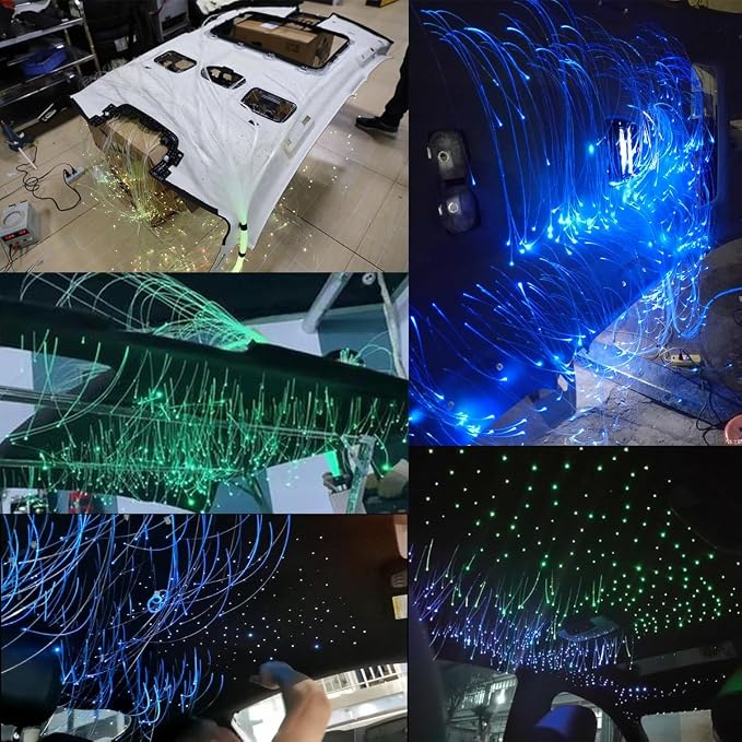 AKEPO End Glow Fiber Optic Light Cable 300pcs*Ф0.03in/0.75mm*9.8ft/3m, PMMA - Image 8