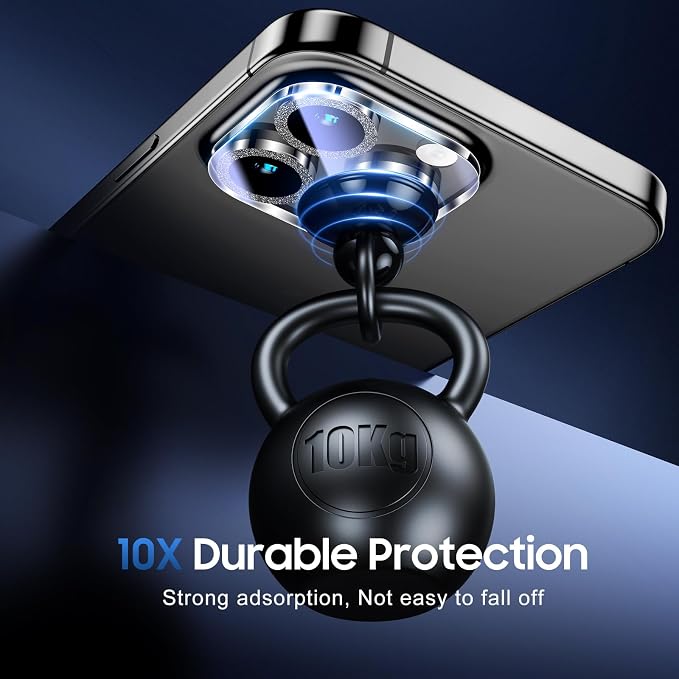 UniqueMe for 3 Pack iPhone 16 Pro/iPhone 16 Pro Max Camera Lens Protector - Image 3
