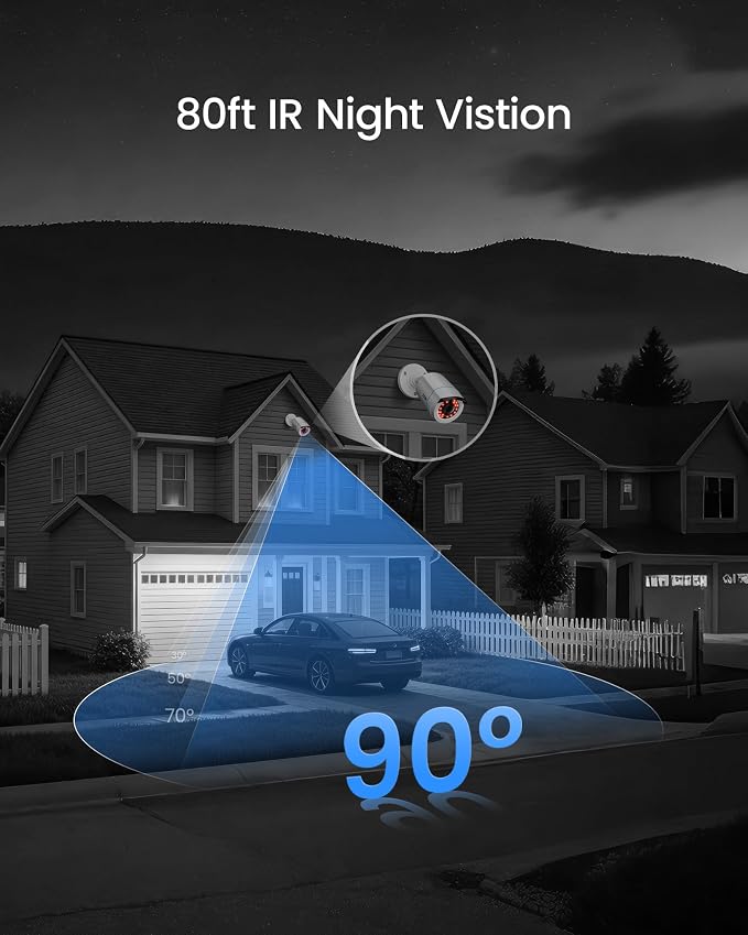 ZOSI H.265+ Full 1080p Home Security Camera System - Image 3