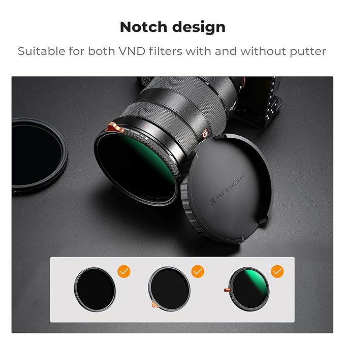 K&F CONCEPT 77mm Variable ND Lens Filter Cap TPU Material, Only - Image 3