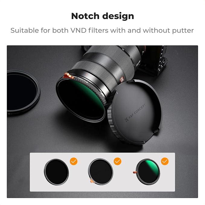 K&F CONCEPT 67mm Variable ND Lens Filter Cap TPU Filter Cap Only - Image 3