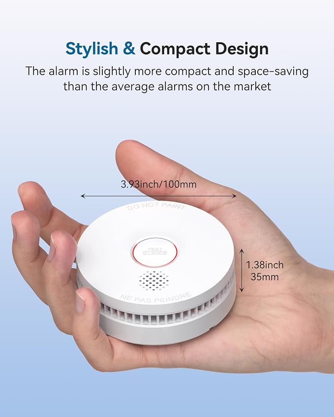 SITERWELL Smoke Detector, 10 Year Product Life Fire Alarm - Image 7
