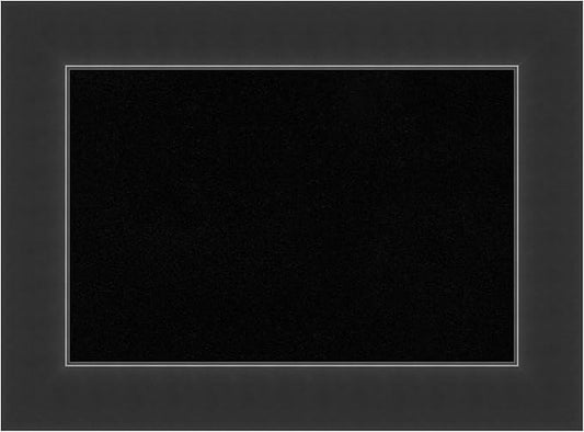 Amanti Art Black Cork Board for Wall, 17x23 Vision Board with Black Wood Frame, Small Corkboard Office Decor for Home Organization, Modern Corkboard Pinboard to Display Items for Home Organization in