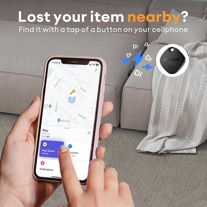 ATUVOS Air Tracker Tags-4 Pack, Keys Finder and Item Locator - Image 3