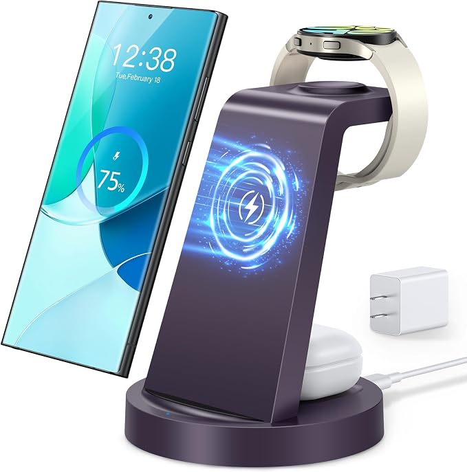 Wireless Charger for Samsung: 3 in 1 Wireless Charging Station for Samsung - Image 8