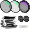 NEEWER 49mm Variable ND + CPL + UV Filter Kit by Neewer