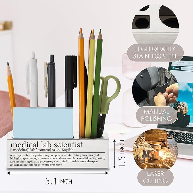 Medical Lab Scientist Gifts, Medical Laboratory Scientist Appreciation Thank You Gifts Pen Pencil Holders WCC34