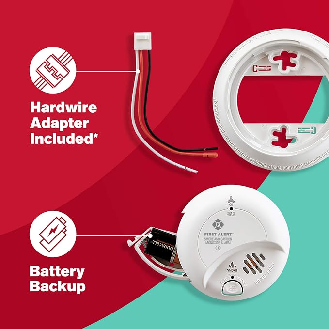FIRST ALERT BRK SC9120B-3 Hardwired Smoke and Carbon Monoxide Detector - Image 5