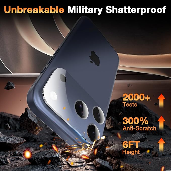 YWXTW [0 Bubbles for iPhone 17 Pro Max Camera Protector, Full Coverage Tempered - Image 3