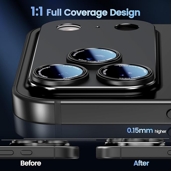 CACOE Camera Lens Protector for iPhone 17 Pro - Image 3