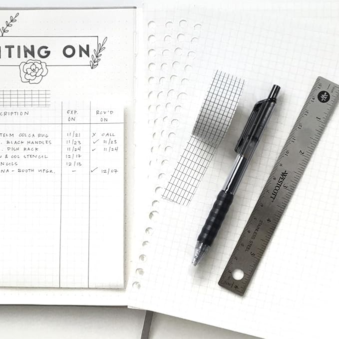 AIHAO Gel Pens 12 Pack, Black Ink, Retractable Medium Point (0.7mm), Smudge-Resistant, Smooth Writing Pens for Journaling, Note-Taking, School & Office Supplies