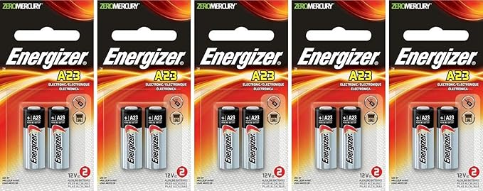 5 X 2 Energizer A23 21/23 23A MN21 GP23 12v Alkaline Garage Door Opener 10 by Energizer