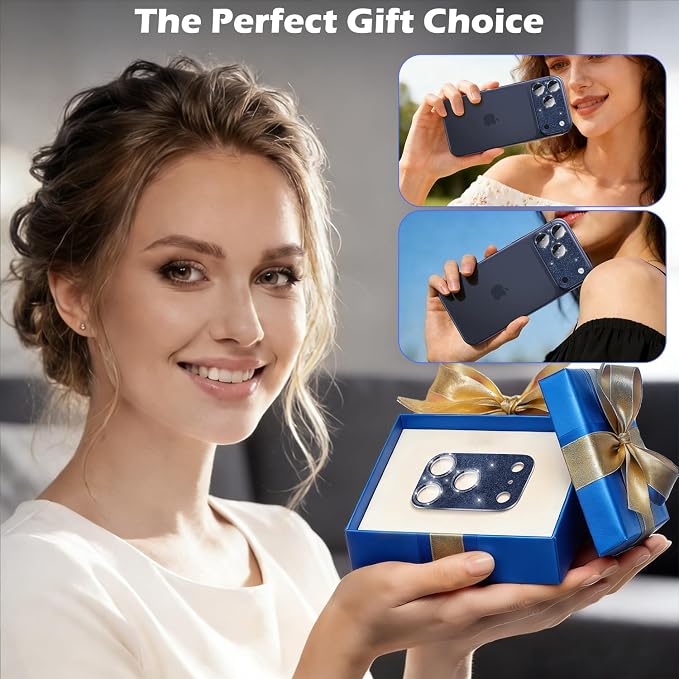 imluckies Compatible with iPhone 17 Pro Camera Lens Protector Bling, Ultra HD - Image 7