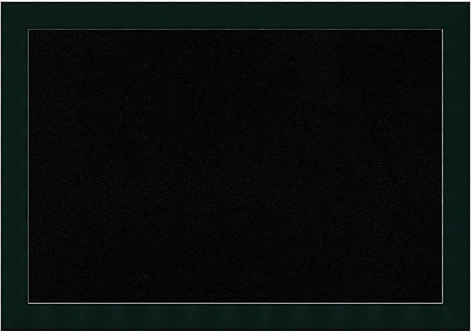 Amanti Art Black Cork Board for Wall, 28x40 Vision Board with Black Wood Frame, Large Corkboard Office Decor for Home Organization, Modern Corkboard Pinboard to Display Items for Home Organization in