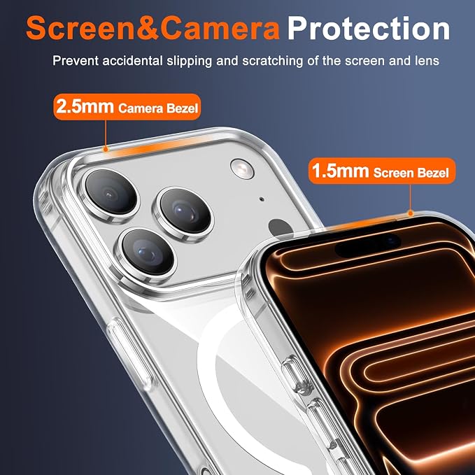 for iPhone 17 Pro Case Clear, Magnetic iPhone 17Pro Case - Image 7
