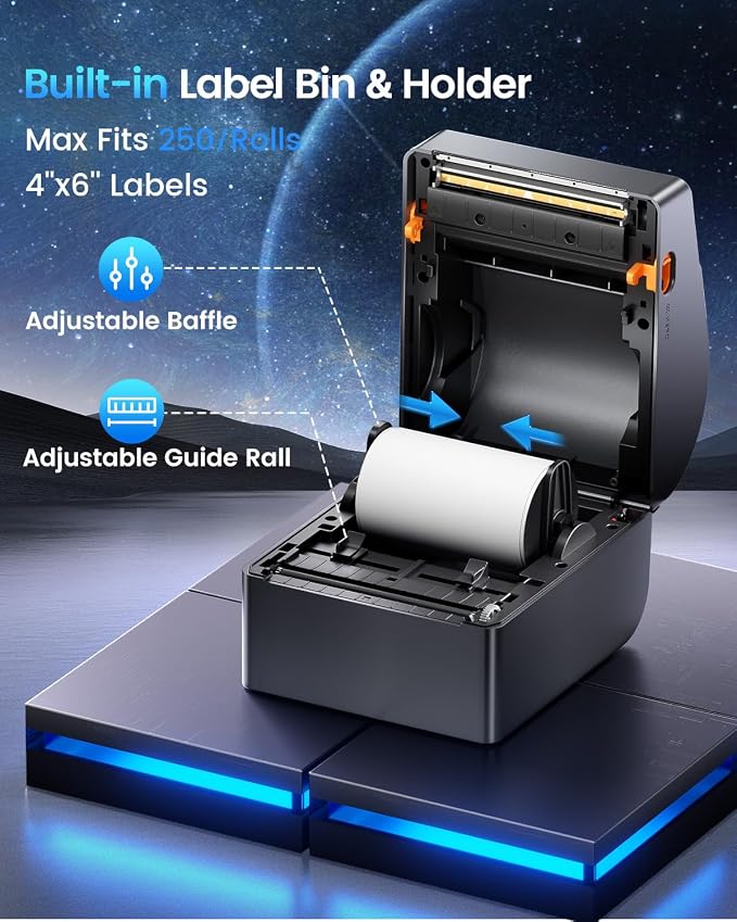 ASprink Bluetooth Shipping Label Printer 4x6, 2026 Upgraded Thermal Label - Image 3