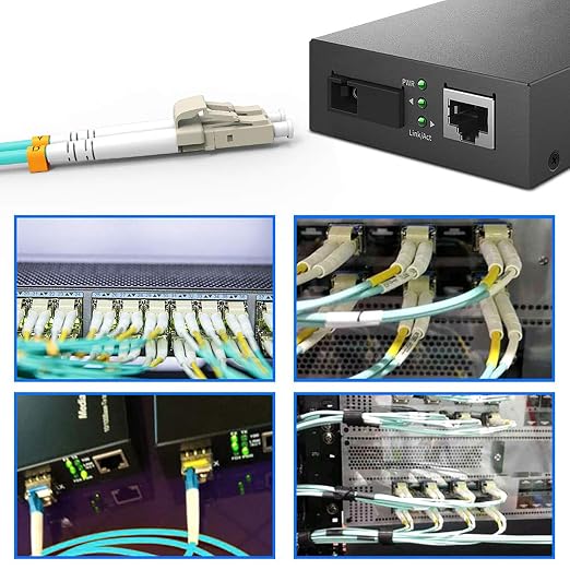 LC to LC Fiber Patch Cable, 10G 40G OM3 Optical Patch Cable Multimode Fiber - Image 6