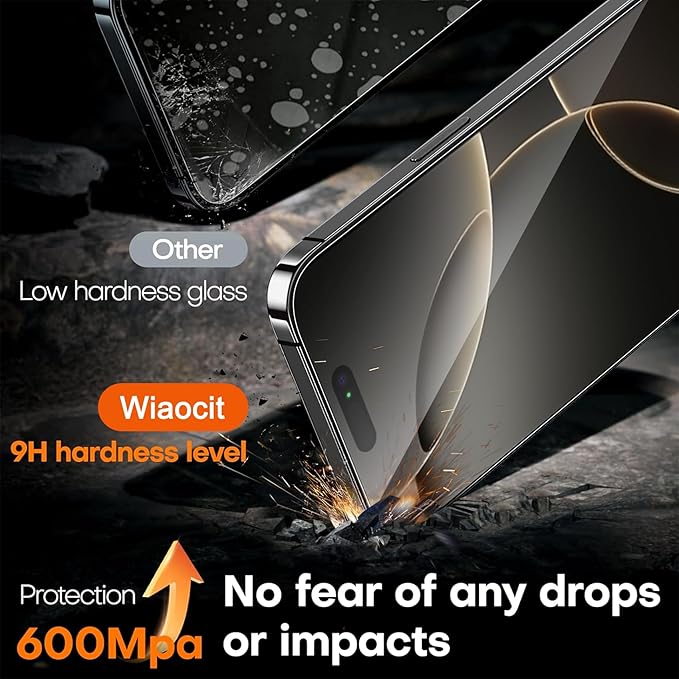 Wiaocit 3 Pack Tempered Glass Screen Protector - Image 3