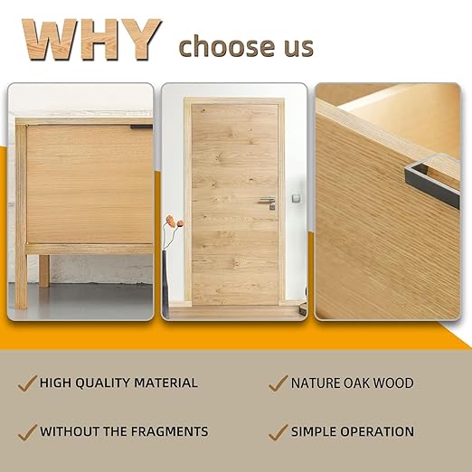 GSCIT Club Oak Edge Banding, 1/2 inch x 25ft roll of Veneer Edge Banding Preglued Flexible, Real Wood Tape Banding Plywood