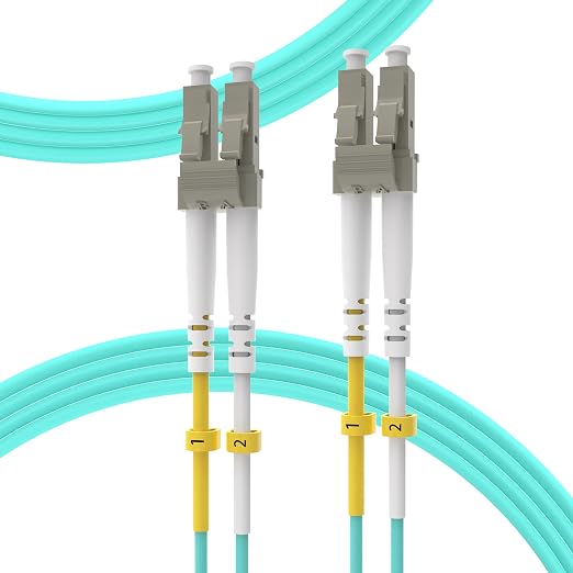 KeepFly Fiber- OM4 LC to LC Fiber Patch Cable 3M/10ft, 40G/100Gb 50/125μm by KeepFlyFiber