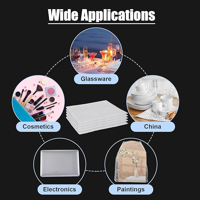 10 Pack 26 * 30 Inch Extra Large Bubble Pouches Clear Bubble Pouch Wrap Bags for Packing Shockproof Cushioning Wrap Bag for Shipping Moving Fragile Dishes China Plates Painting Fragile Items