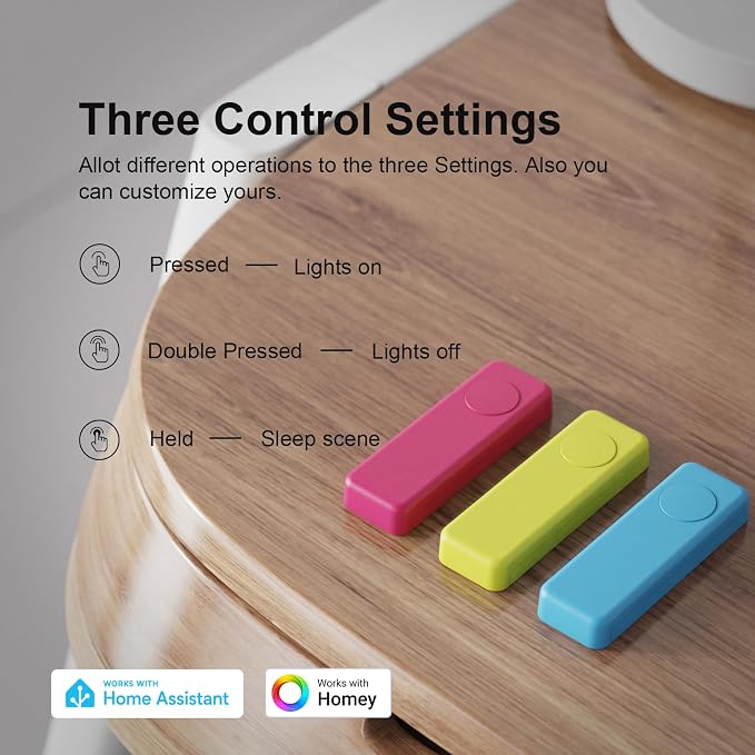 THIRDREALITY ZigBee Smart Button Blue, 3-Way Remote Control, Require Zigbee hub - Image 2