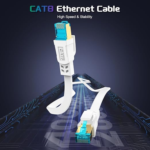 Cat 8 Ethernet Cable 75 FT, Heavy Duty High Speed 40Gbps 2000Mhz Internet - Image 3