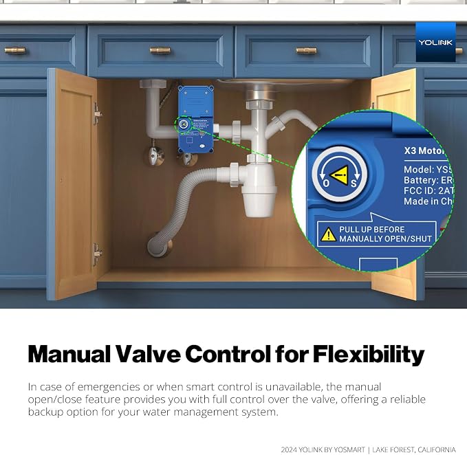 NSF Certified YoLink X3 Smart 3/4" Motorized Stainless Steel Ball Valve - Image 9