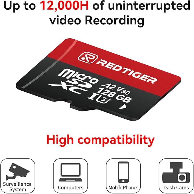 REDTIGER High Speed 128GB Micro SD Card - Image 5