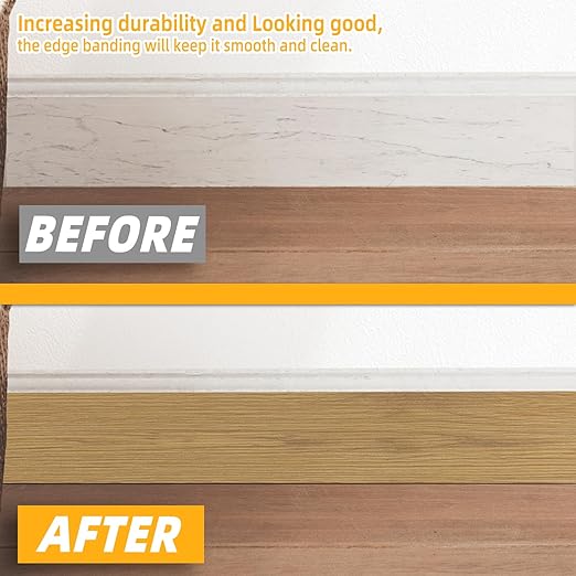 GSCIT Club Oak Wood Tape, 2.4 inch X 15ft Self Adhesive Wood Grain Tape Repair Patch for Tables, Chairs, Baseboards, Doors, Windows, Floors, Handicraft DIY.