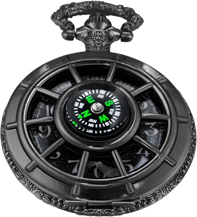 Men's Pocket Watch, Arabic Digital Dial Pocket Watches by Whodoit