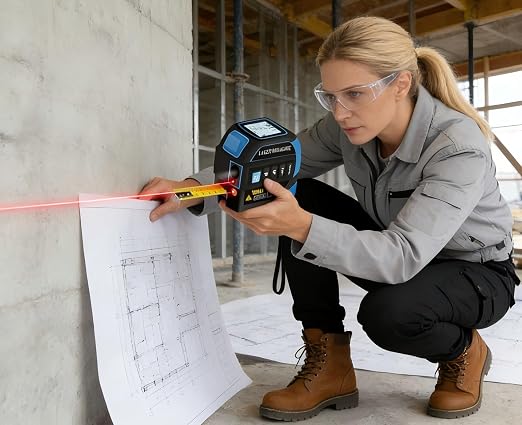 Tape Measure 4-in-1 Laser Digital Measuring Tape & 100m/328ft Laser Distance - Image 2