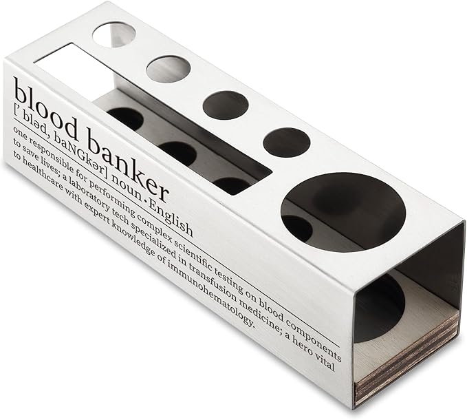 Blood Bank Gifts, Blood Bank Laboratory Desk Decor Pen Pencil Holders WCC36