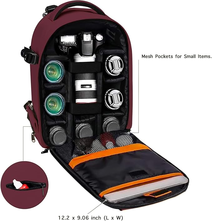 MOSISO Camera Backpack, DSLR/SLR/Mirrorless Photography Backpack Buffer Padded - Image 2