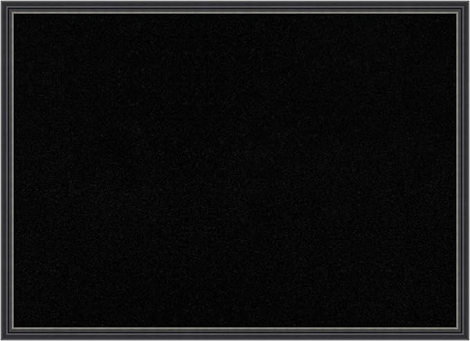 Amanti Art Black Cork Board for Wall, 21x29 Vision Board with Black Wood Frame, Medium Corkboard Office Decor for Home Organization, Traditional Corkboard Pinboard to Display Items for Home