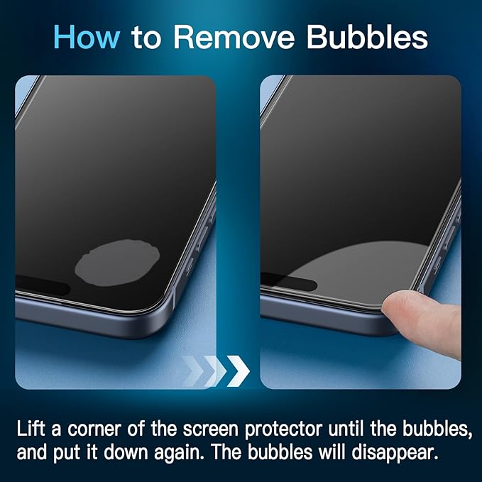 JETech Screen Protector for iPhone 15 Pro Max 6.7-Inch - Image 2
