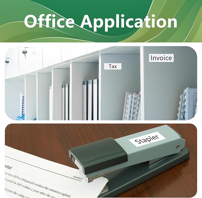 6-Pack TZe251 24mm Lable Tape Compatible with Brother TZe-251 TZe 24mm 0.94 Laminated White Tape TZ-251 Replacement for Brother PTouch PTD600 PT-P710BT Label Maker