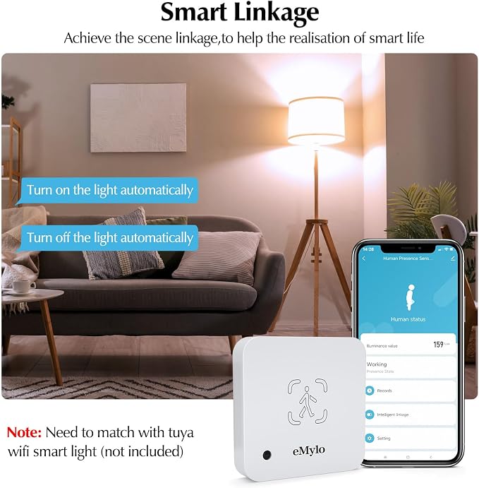 eMylo WiFi Human Presence Sensor 2 Pack, WiFi Millimeter Wave Radar Detection - Image 6