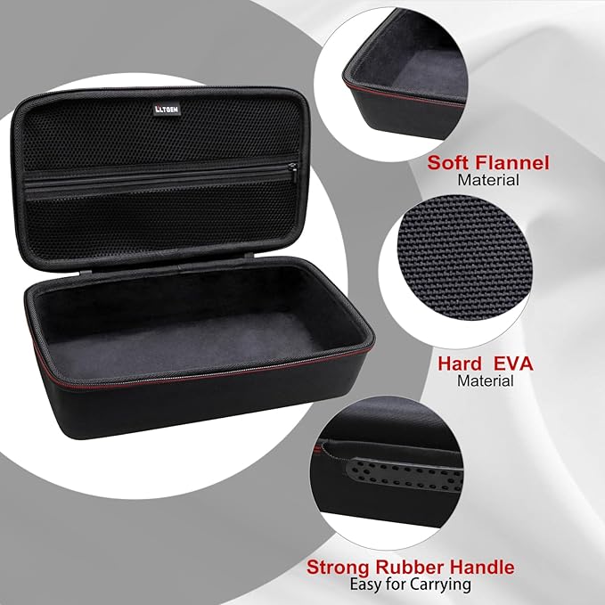 LTGEM Case Compatible with ScanSnap iX1300 Photo & Receipt Scanner or Doxie Pro DX400 Compact Scanner, Duplex Scanner Case, Black