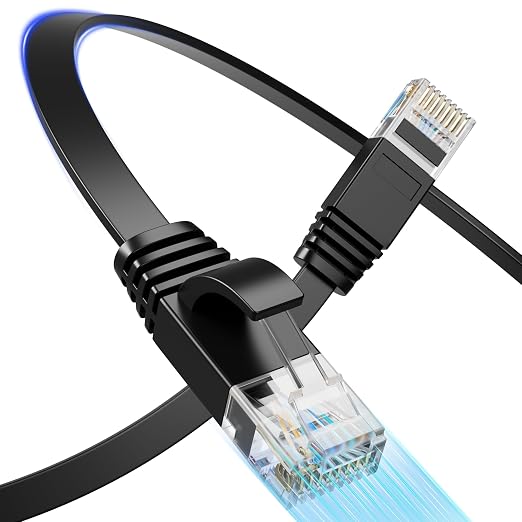 Cat 6 Flat Ethernet Cable 200 FT, UTP 10Gbps High-Speed Cat6 Ethernet Cable by Unknown