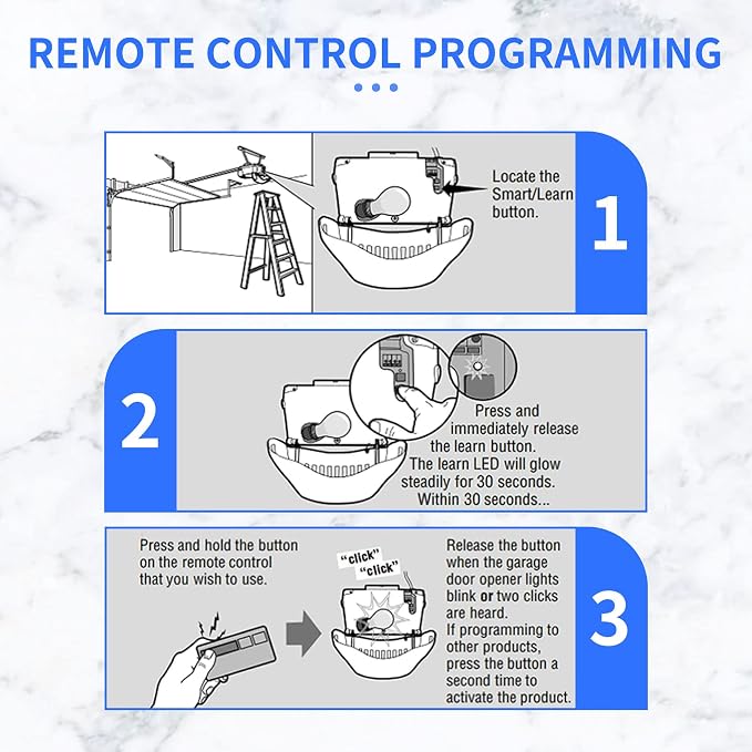 893MAX Garage Door Opener Remote, - Image 6
