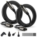Elecan Optical Audio Cable 10 Ft/2 Pack Digital Audio Toslink Cable Cord-Fiber by Elecan