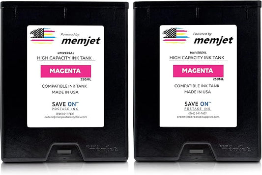 Save On Postage Ink, (2 Pack High Capacity Magenta Ink Tank Compatible with Astro 123-2414, for M1 AstroJet M2 AstroJet S1 and AstroJet M1DX